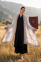 Chikankari Shawl - 0034