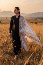 Chikankari Shawl - 0034