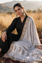 Chikankari Shawl - 0034