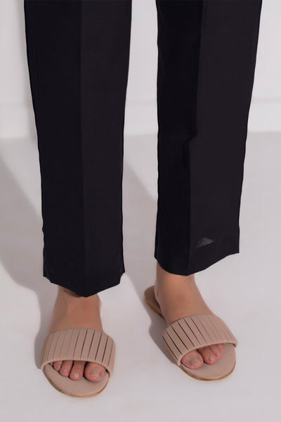 Straight Trouser Cambric Black - 0001