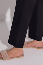 Straight Trouser Cambric Black - 0001
