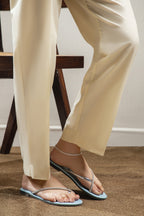 Straight Trouser Cotton Silk Off White - 0025