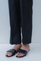 Straight Trouser Cotton Silk Black - 0025