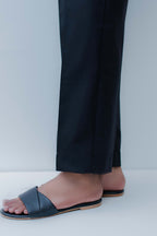 Straight Trouser Cotton Silk Black - 0025