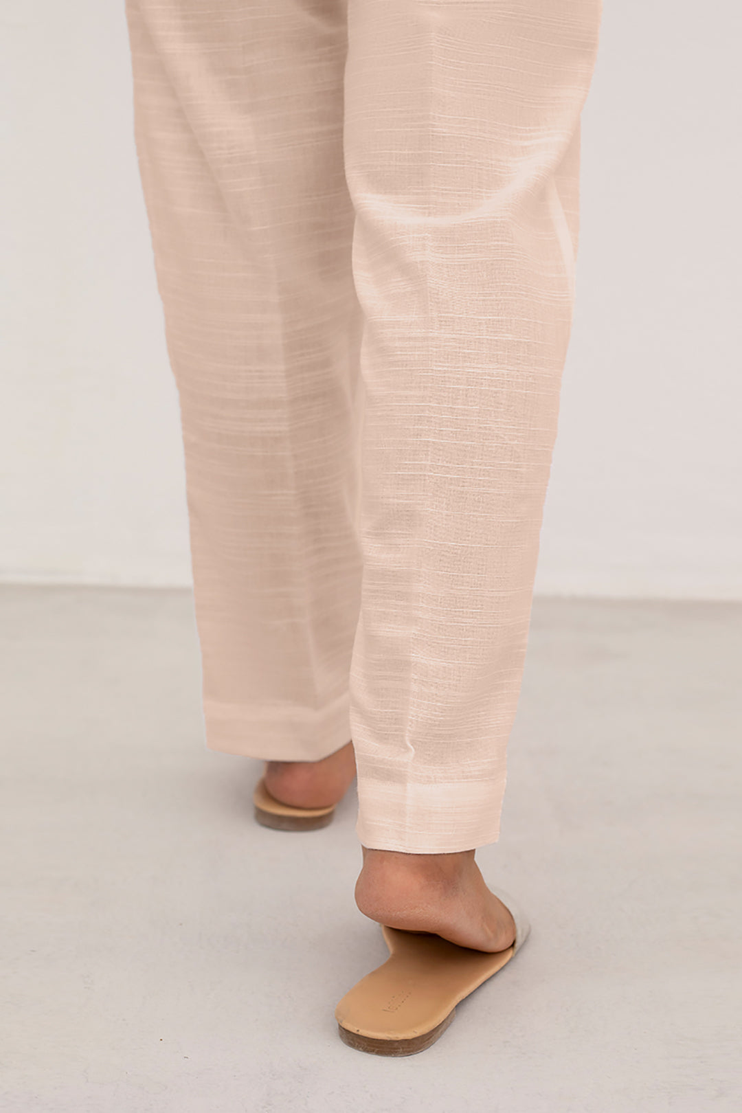 Straight Trouser Khaddar Beige - 0003