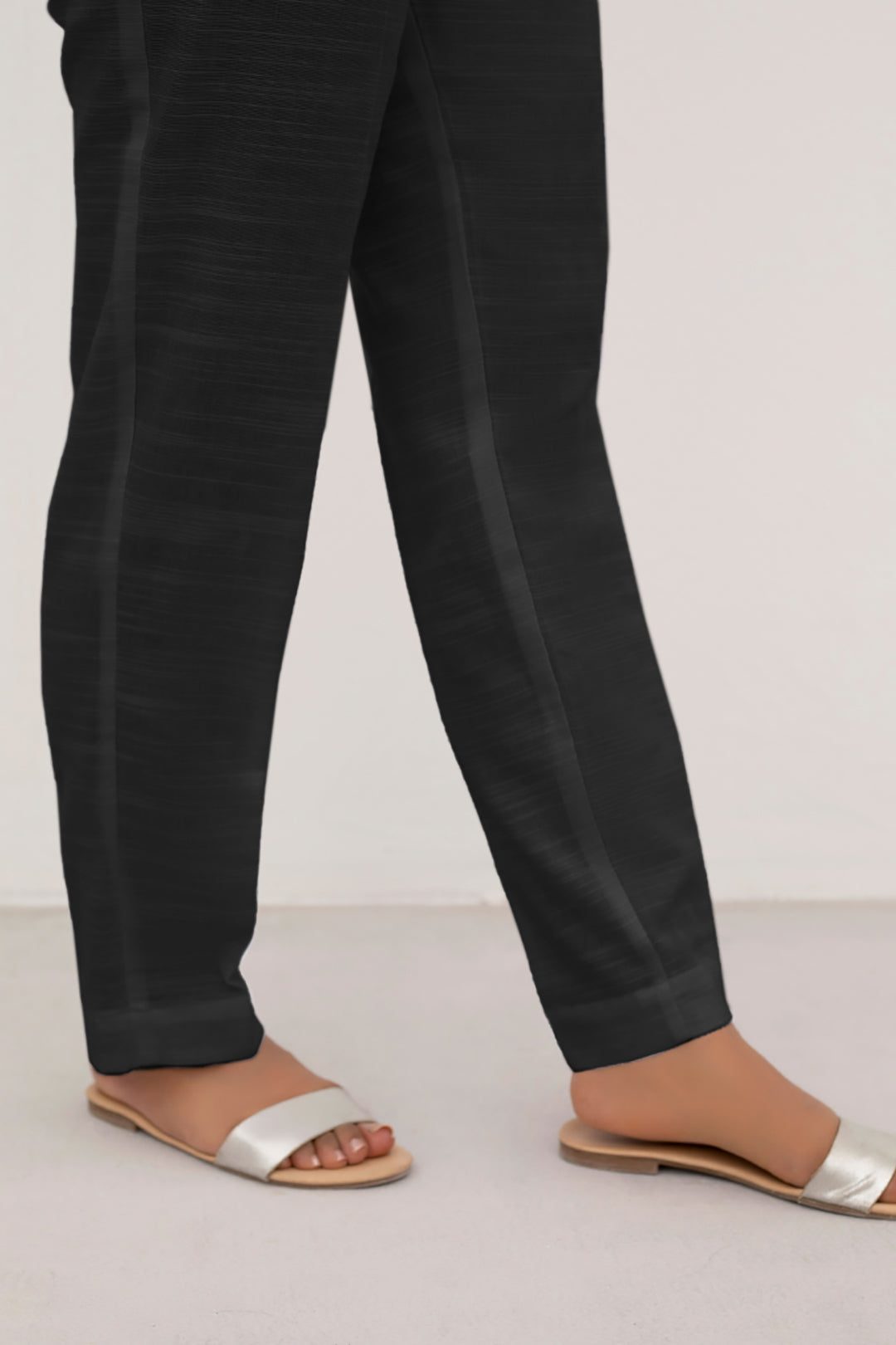 Straight Trouser Khaddar Black - 0003