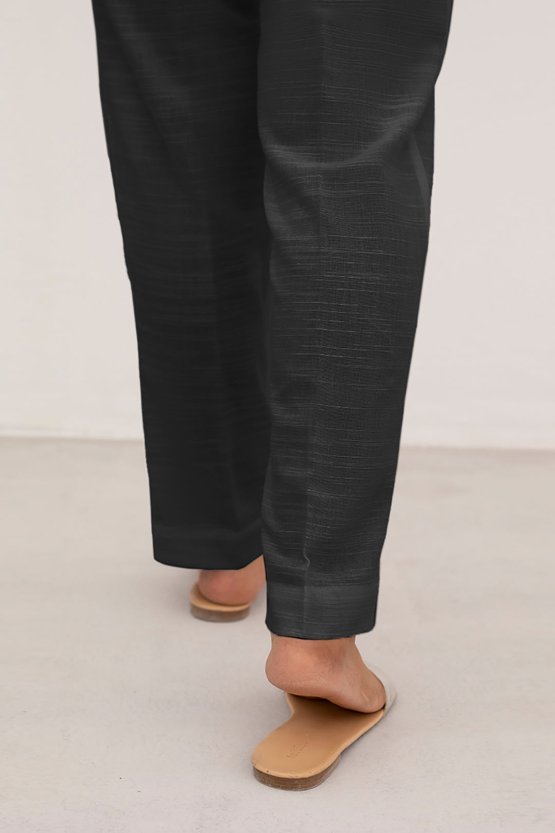 Straight Trouser Khaddar Black - 0003