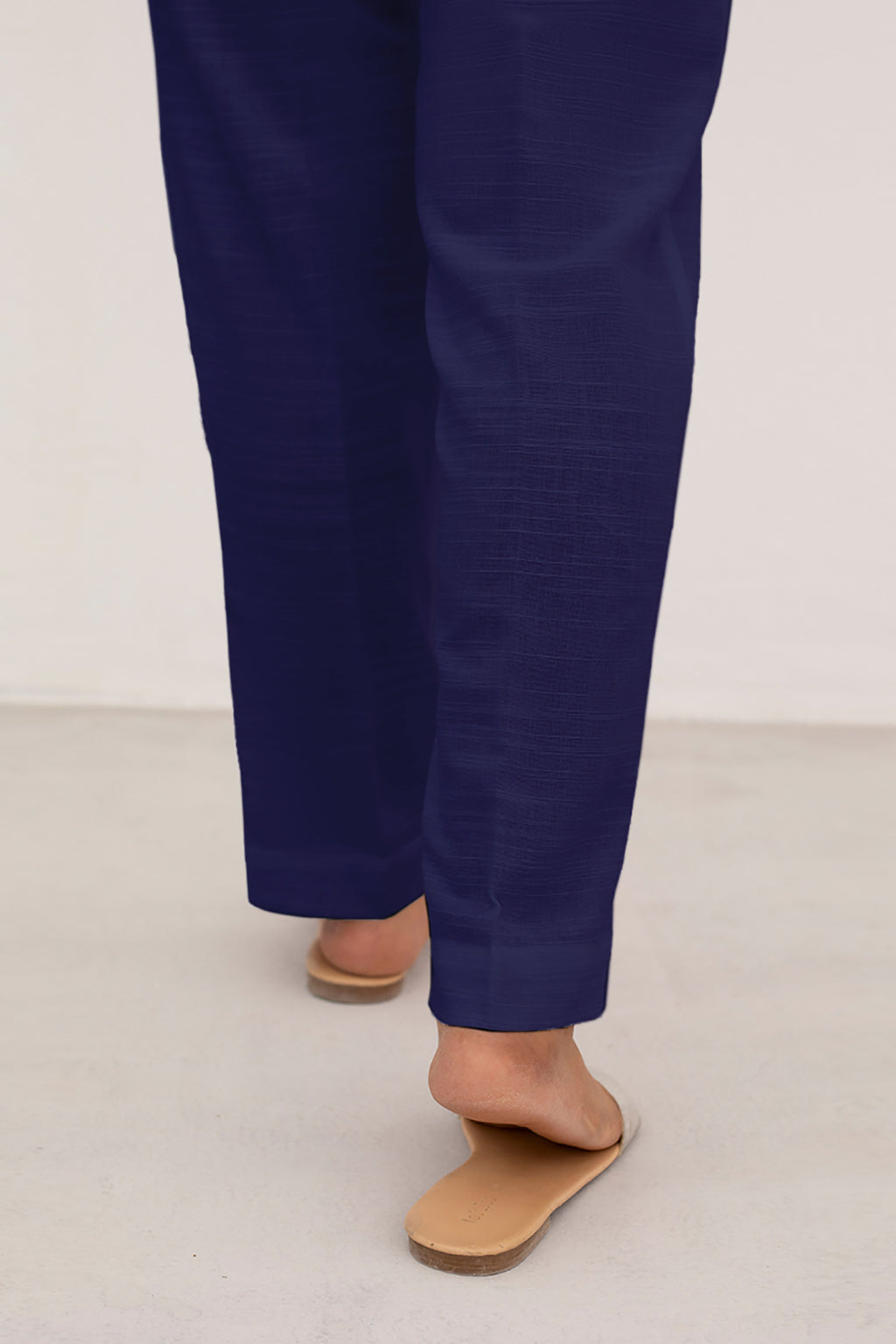 Straight Trouser Khaddar Navy Blue - 0003