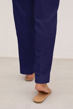 Straight Trouser Khaddar Navy Blue - 0003