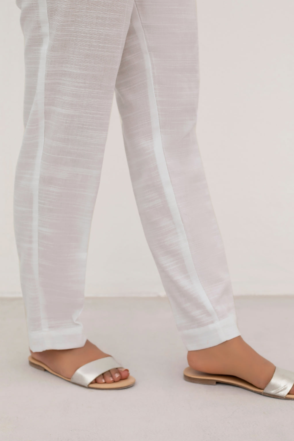 Straight Trouser Khaddar Off White - 0003