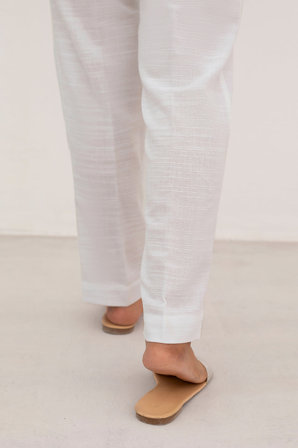Straight Trouser Khaddar Off White - 0003