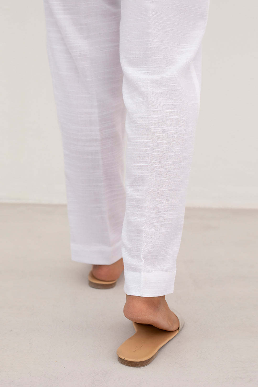 Straight Trouser Khaddar White - 0003
