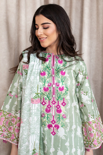 Embroidered Shirt Shalwar Dupatta - 0364