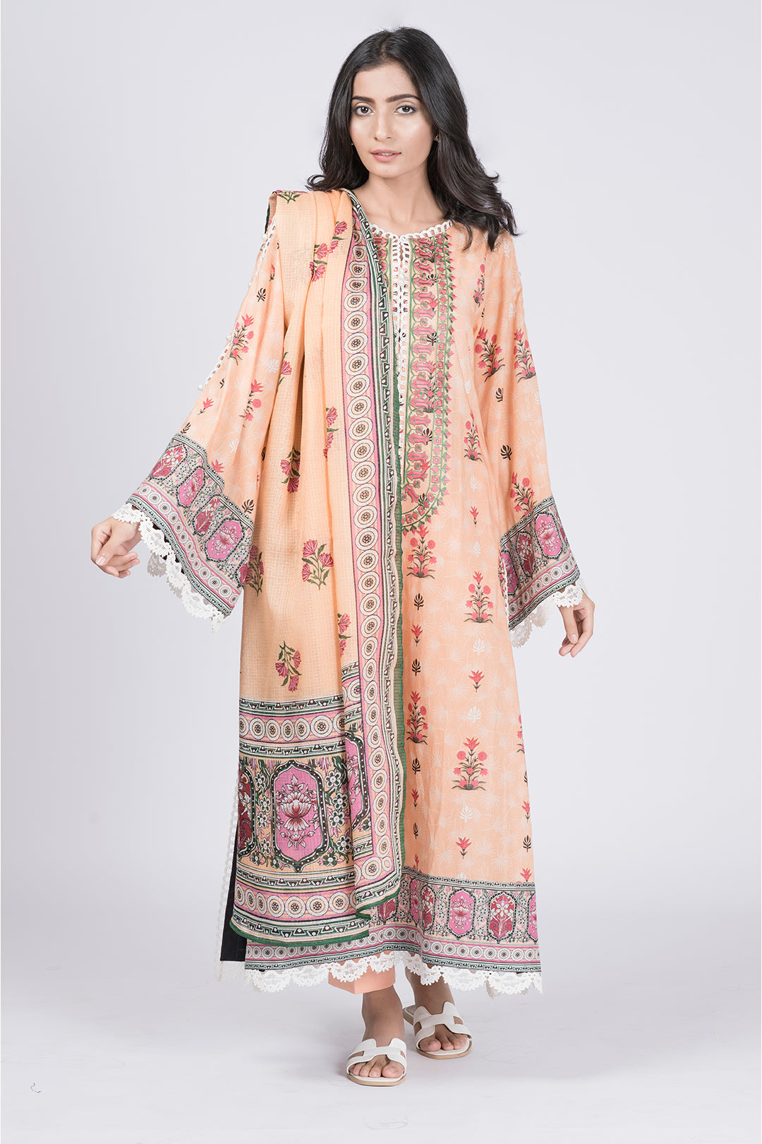 Embroidered Shirt Dupatta - 0573