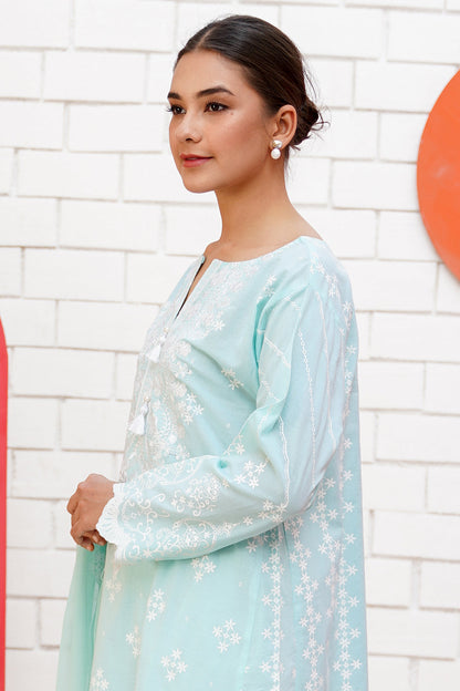 Embroidered Shirt Shalwar Dupatta - 0464