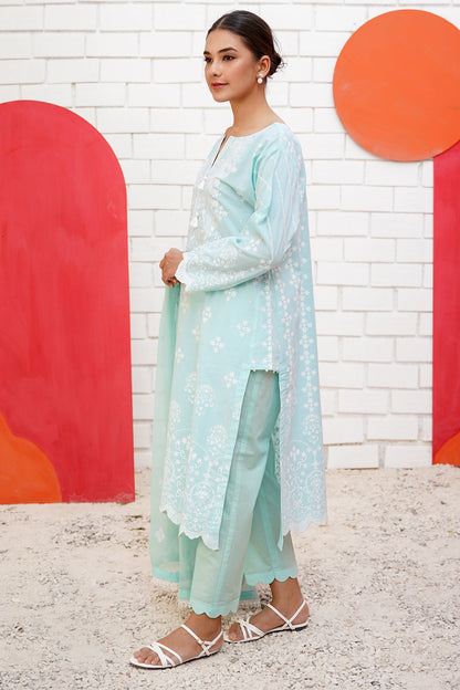 Embroidered Shirt Shalwar Dupatta - 0464