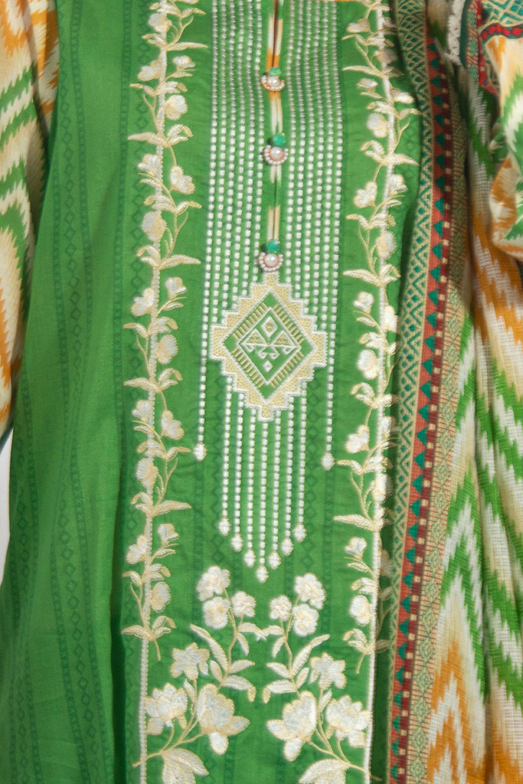 Embroidered Shirt Shalwar Dupatta - 0599