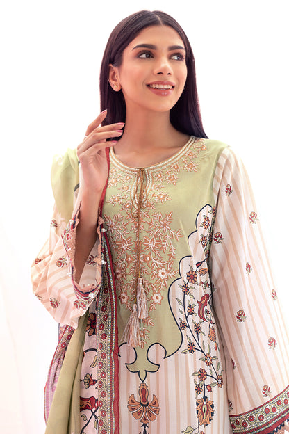 Embroidered Shirt Shalwar Dupatta - 0602