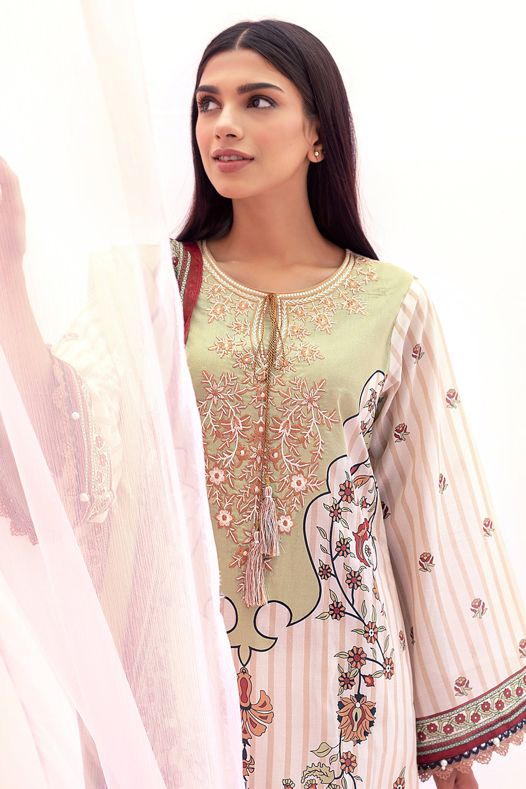 Embroidered Shirt Shalwar Dupatta - 0602