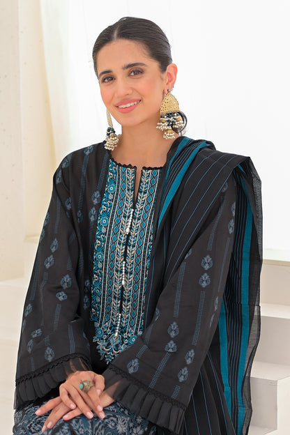 Embroidered Shirt Shalwar Dupatta - 0659