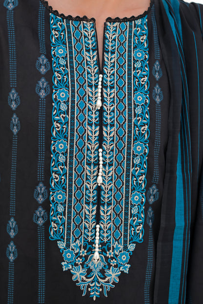 Embroidered Shirt Shalwar Dupatta - 0659