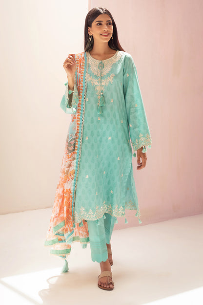 Embroidered Shirt Shalwar Dupatta - 0673