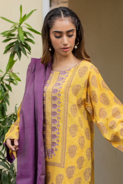 Embroidered Shirt Shalwar Dupatta - 0676