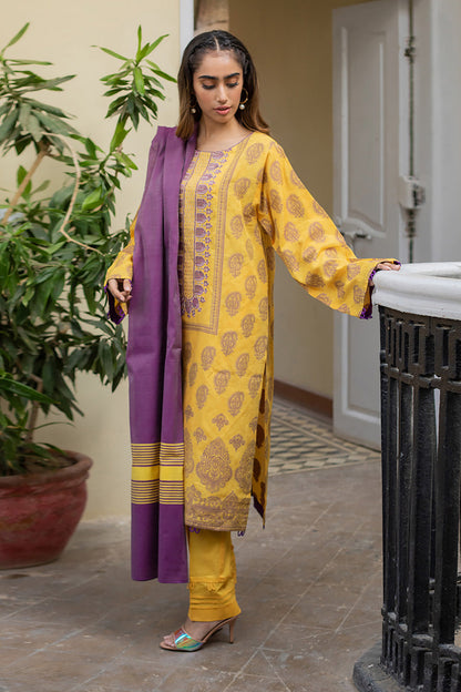 Embroidered Shirt Shalwar Dupatta - 0676