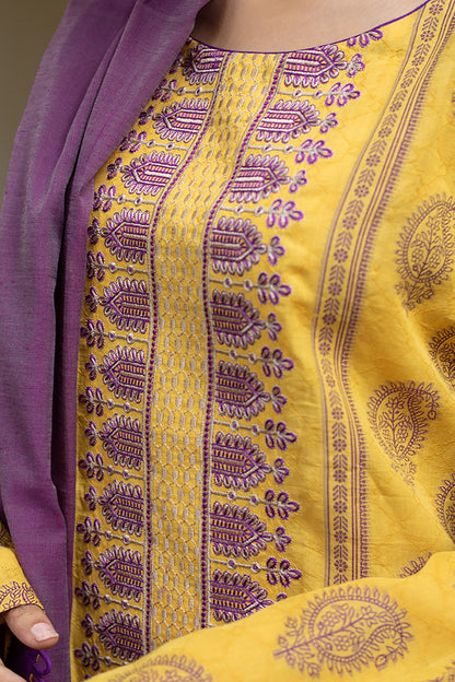 Embroidered Shirt Shalwar Dupatta - 0676