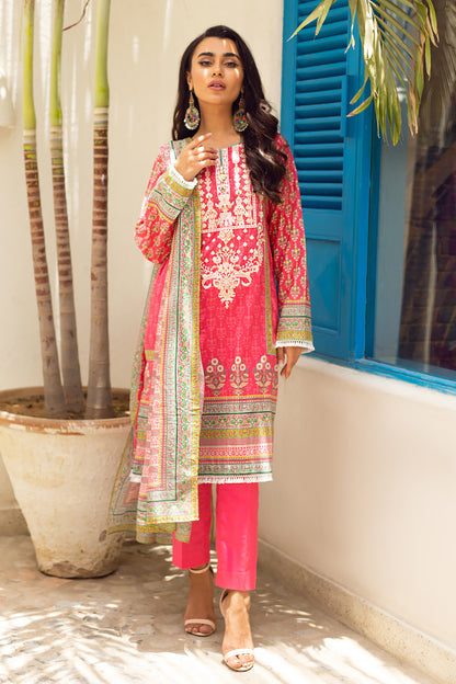 Embroidered Shirt Shalwar Dupatta - 0693