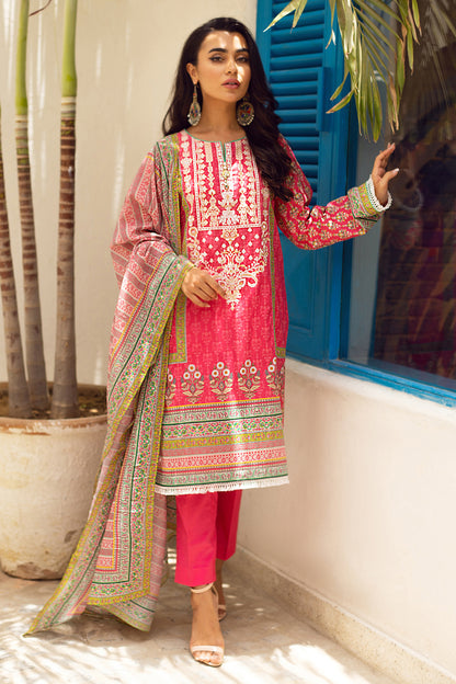 Embroidered Shirt Shalwar Dupatta - 0693