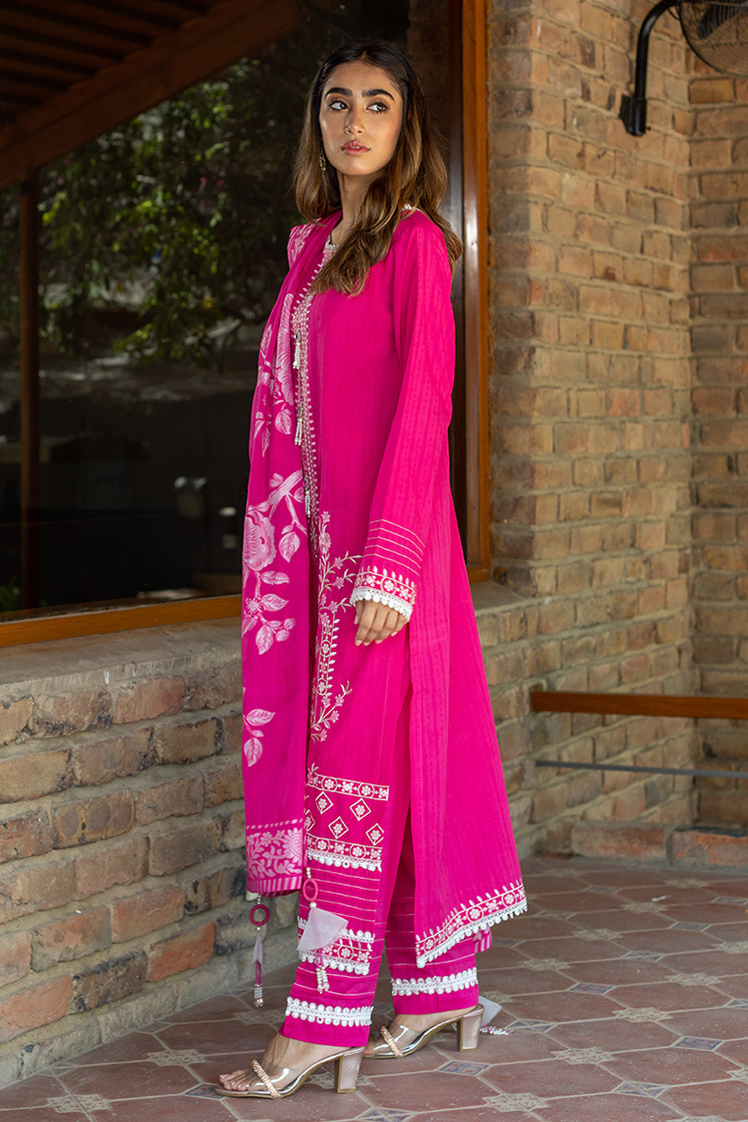 Embroidered Shirt Shalwar Dupatta - 0701