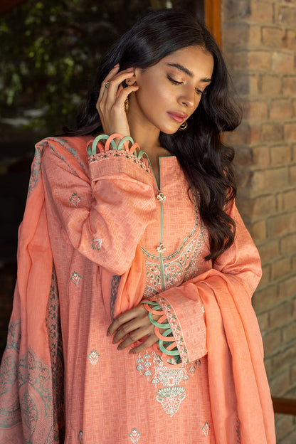 Embroidered Shirt Shalwar Dupatta - 0703