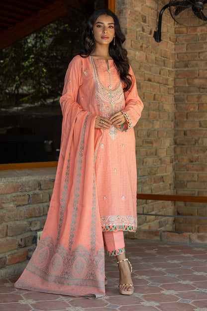 Embroidered Shirt Shalwar Dupatta - 0703