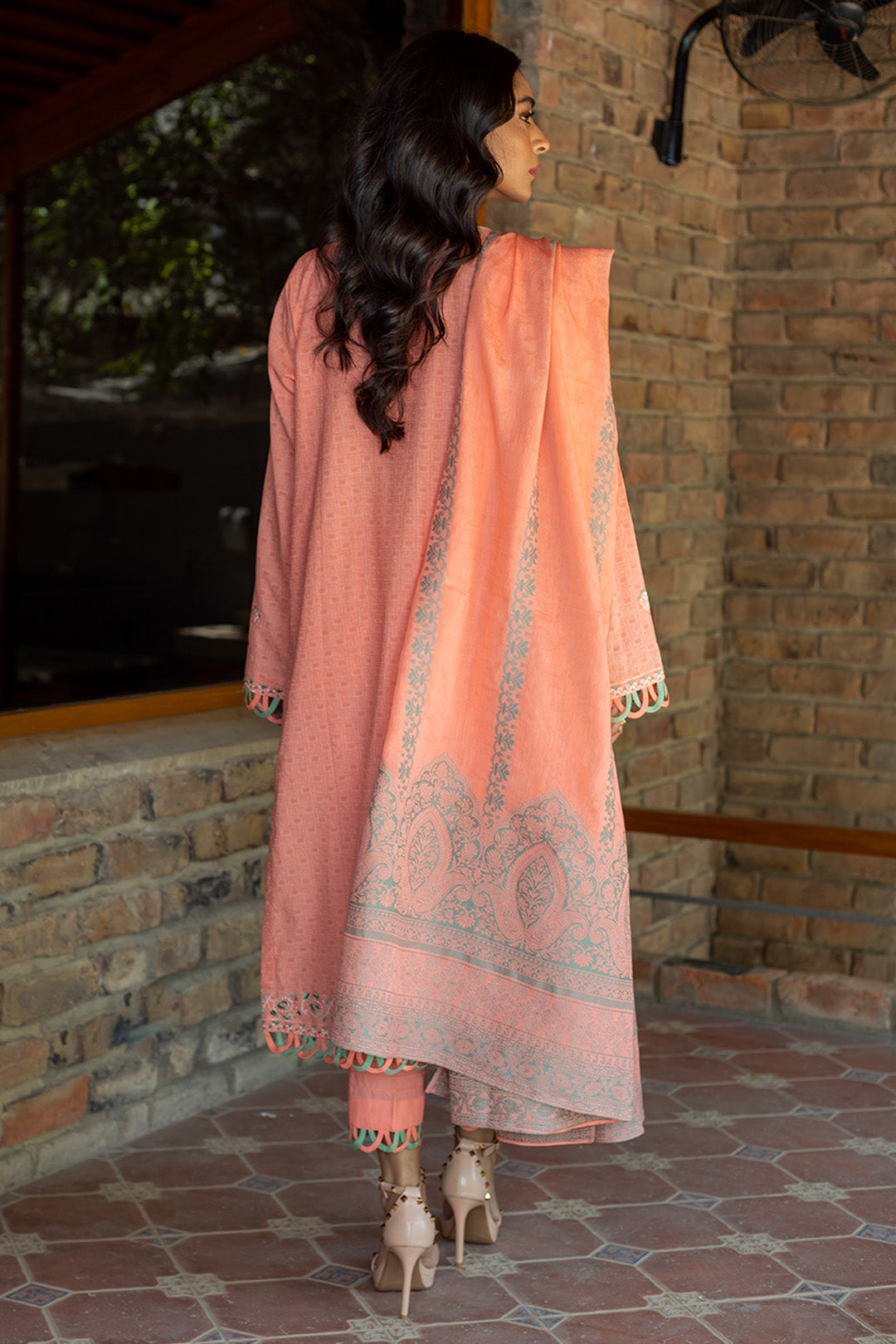 Embroidered Shirt Shalwar Dupatta - 0703