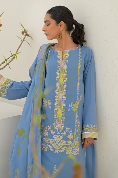 Embroidered Shirt Shalwar Dupatta - 0704