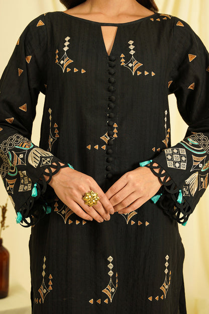 Embroidered Shirt Shalwar - 0707