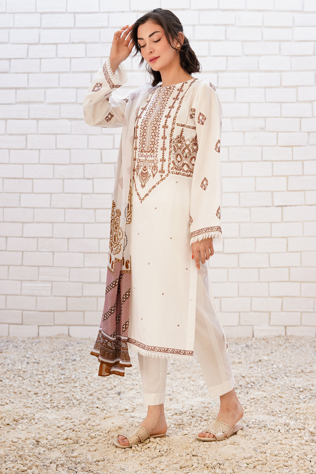 Embroidered Shirt Shalwar Dupatta - 1994