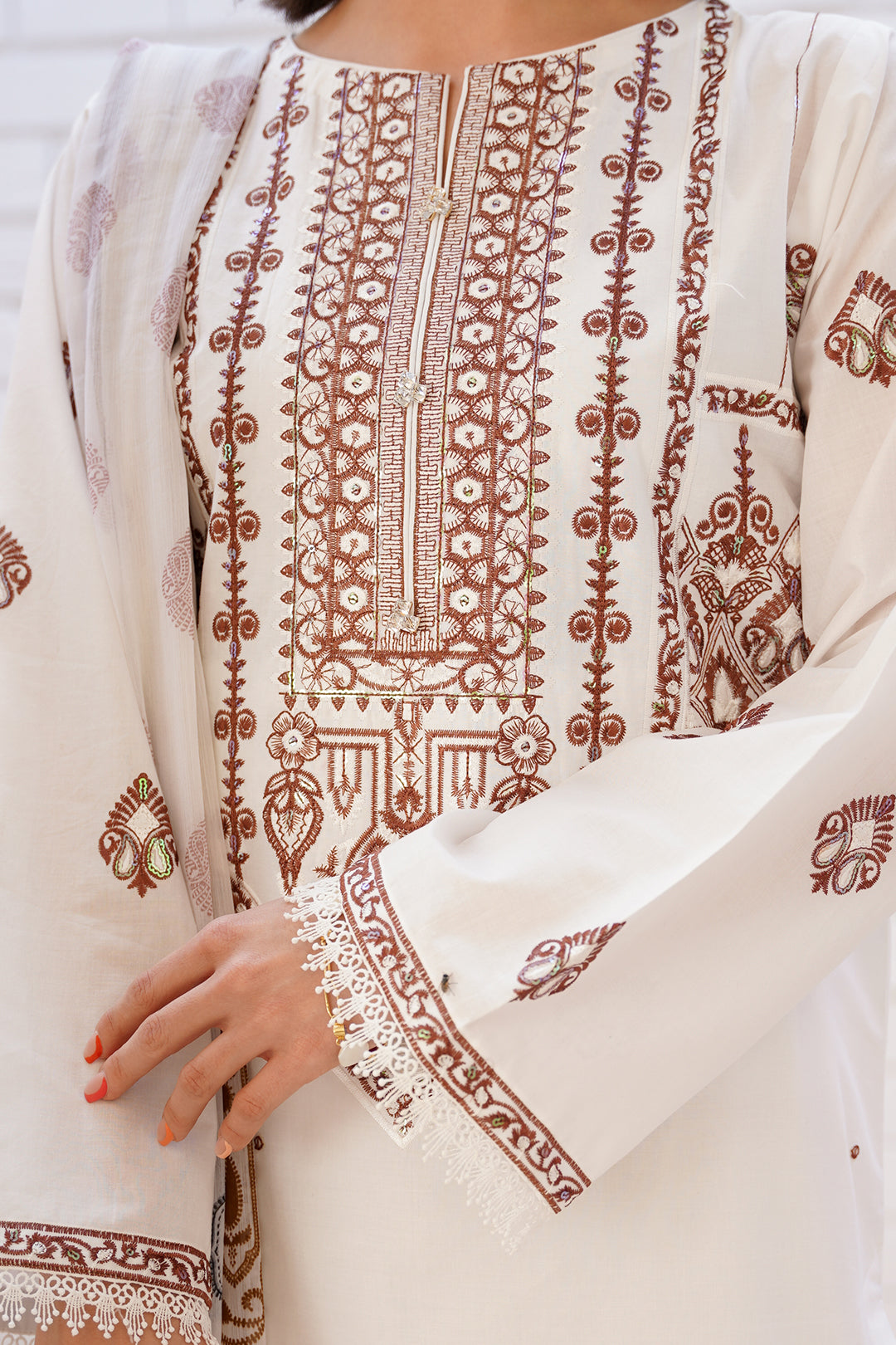 Embroidered Shirt Shalwar Dupatta - 1994