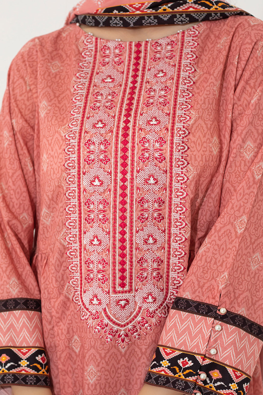 Embroidered Shirt Dupatta - 0610