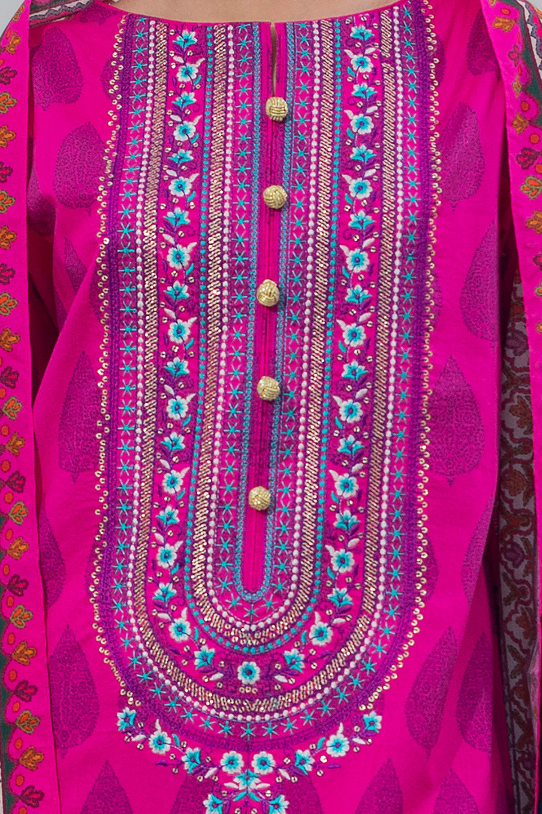 Embroidered Shirt Dupatta - 0613