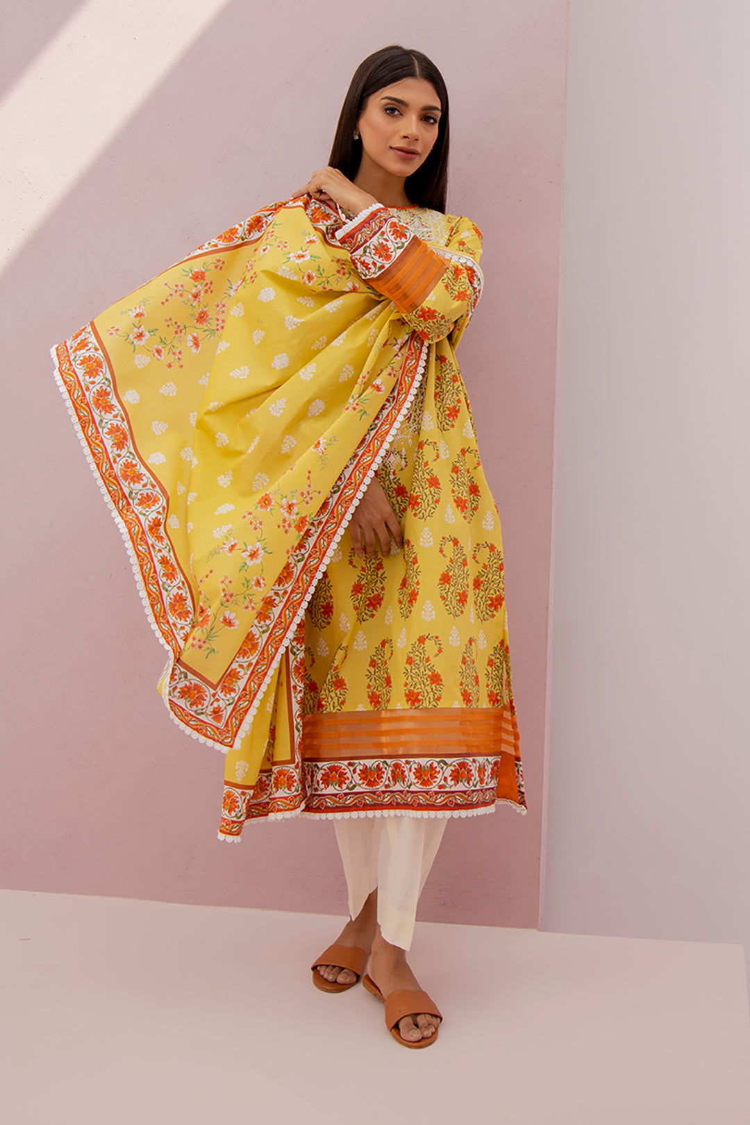 Embroidered Shirt Dupatta - 0871