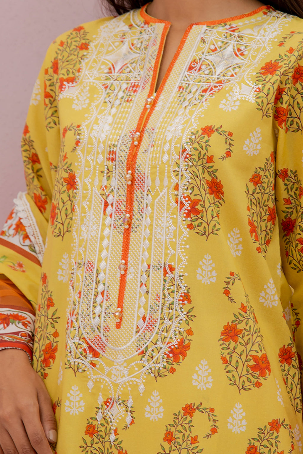Embroidered Shirt Dupatta - 0871
