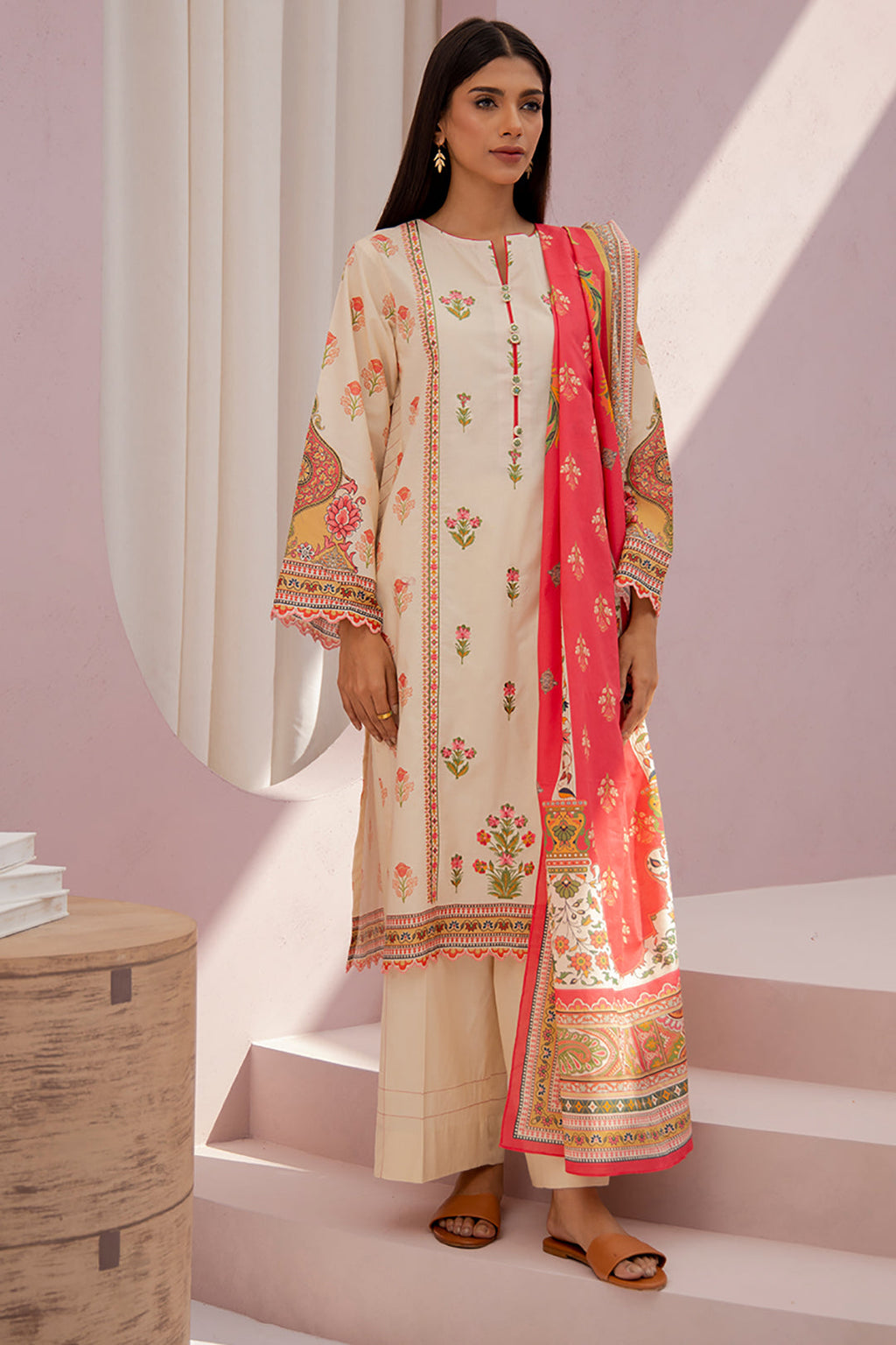 Embroidered Shirt Dupatta - 0872