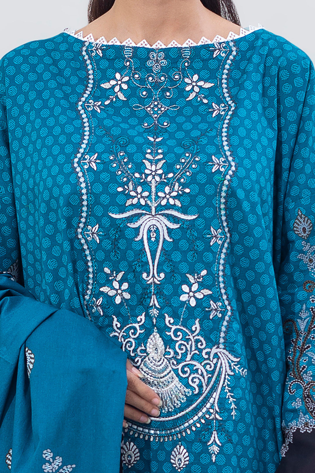 Embroidered Shirt Shalwar Dupatta - 0641