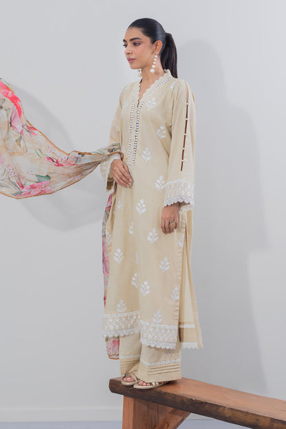 Embroidered Shirt Shalwar Dupatta - 0648