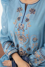 Embroidered Shirt Shalwar Dupatta - 0649