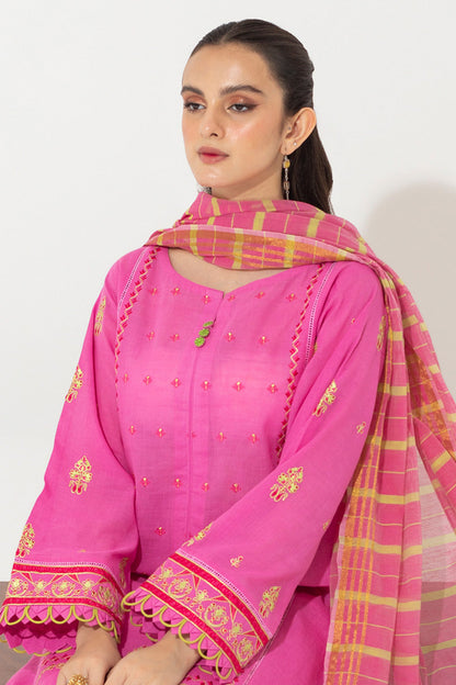 Embroidered Shirt Shalwar Dupatta - 0650