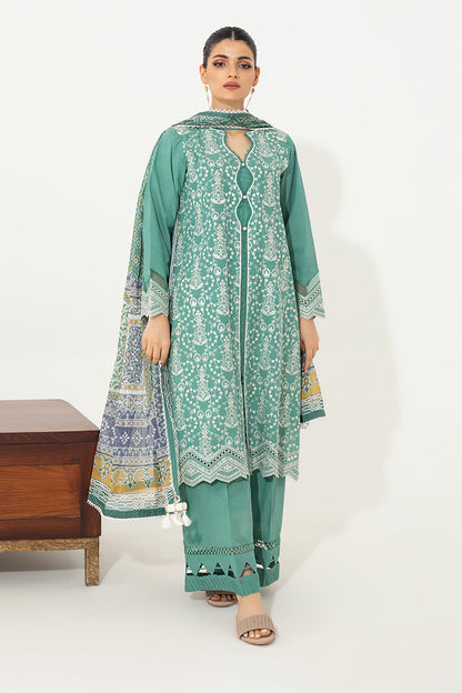 Embroidered Shirt Shalwar Dupatta - 0654