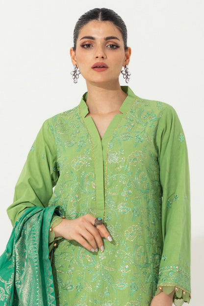 Embroidered Shirt Shalwar Dupatta - 0656